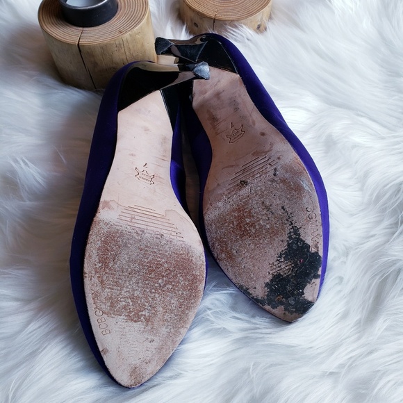 BCBG Skyla Satin Deep Purple Pumps - Picture 5 of 8